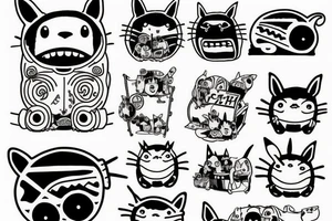 The catbus from My neighbor totoro tattoo idea