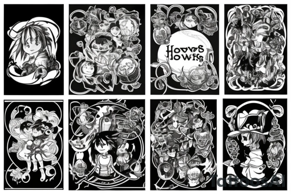 Howls moving castle tattoo idea