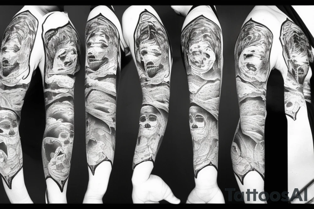 dark climates, death, pain, sadness, despair, loneliness tattoo idea