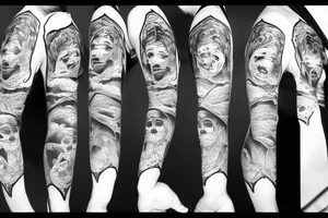 dark climates, death, pain, sadness, despair, loneliness tattoo idea