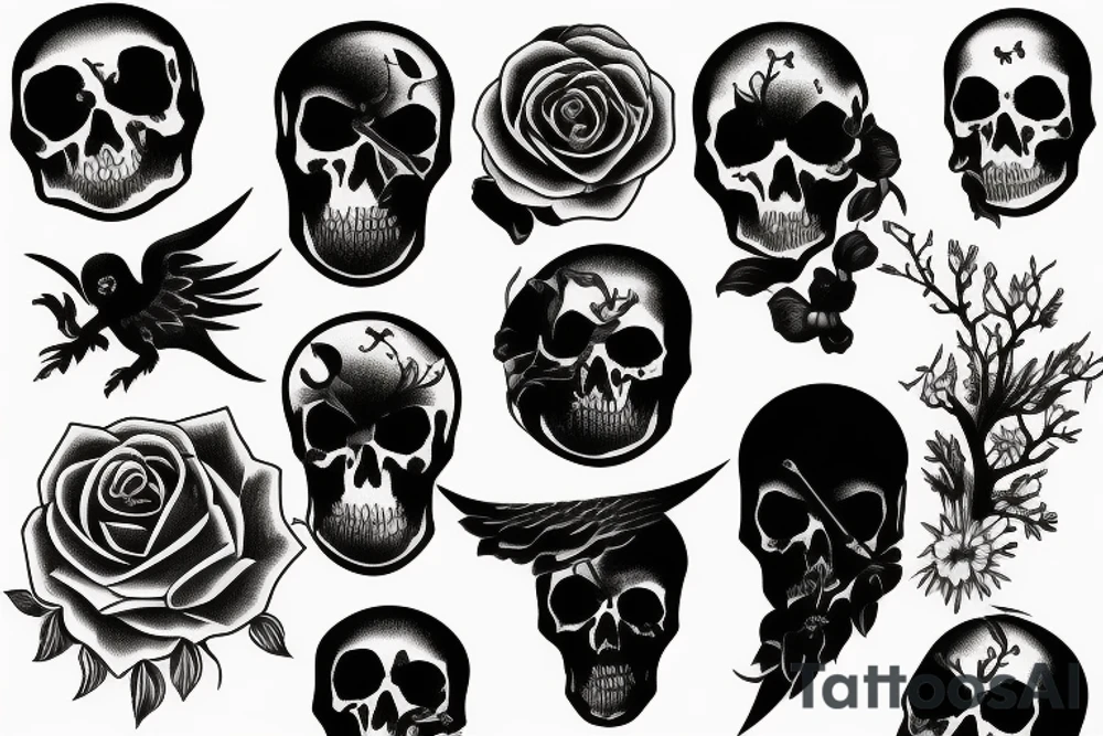dark climates, death, pain, sadness, despair, loneliness tattoo idea
