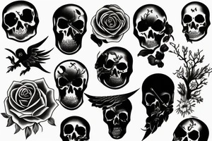 dark climates, death, pain, sadness, despair, loneliness tattoo idea