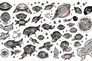 Cosmic cuddlefish tattoo idea