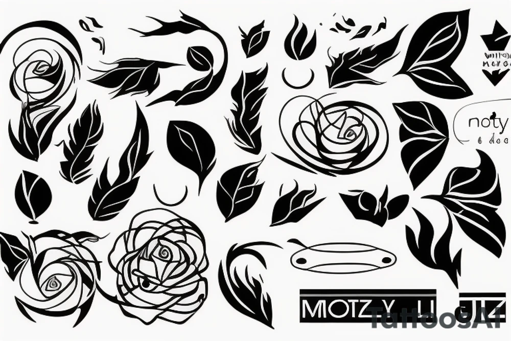 minimalistyczny tatuaż dla dziewczyny, motywujący tattoo idea