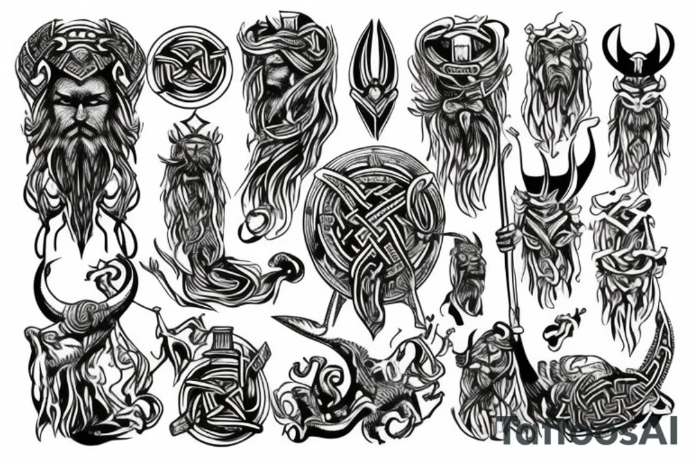Norse pagan viking tattoo idea