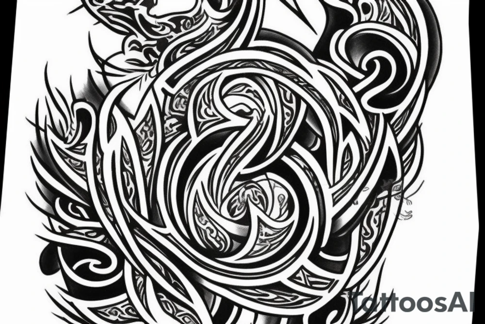 Mixed martial arts and wealth tattoo sleeve tattoo idea