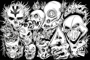 Metal mutant game DOS tattoo idea