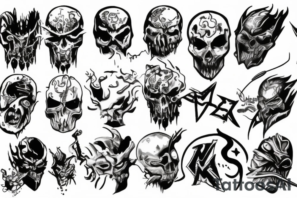 Metal mutant game DOS tattoo idea