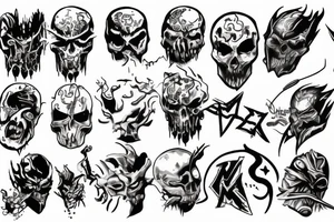 Metal mutant game DOS tattoo idea