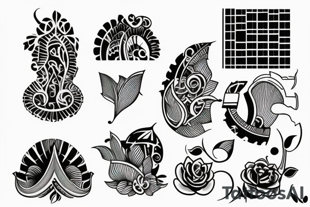 Simple, Architecture, Minimalistic tattoo idea