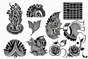 Simple, Architecture, Minimalistic tattoo idea