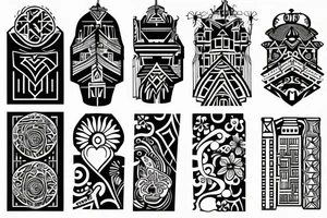 Simple, Architecture, Minimalistic tattoo idea