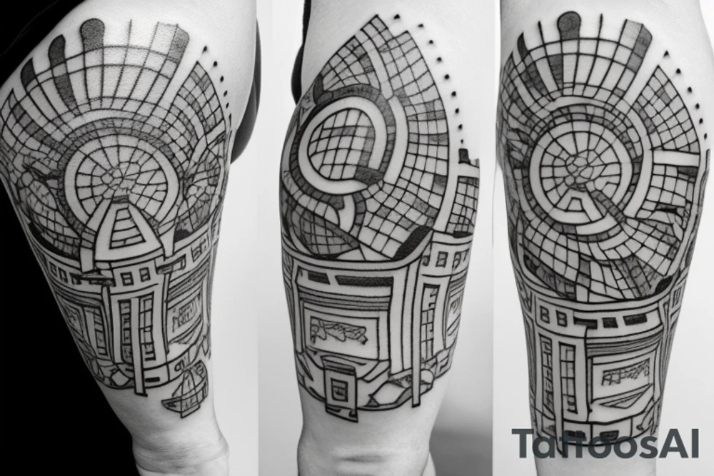 Simple, Architecture, Minimalistic, Cube tattoo idea
