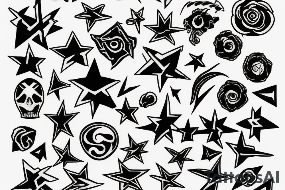 blackstar tattoo idea