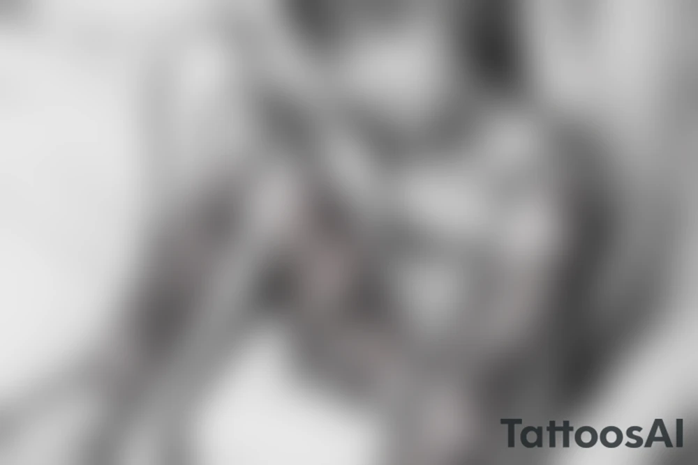 a blonde boy sitting on air mattress with a brunette short hair very looking girl tattoo idea