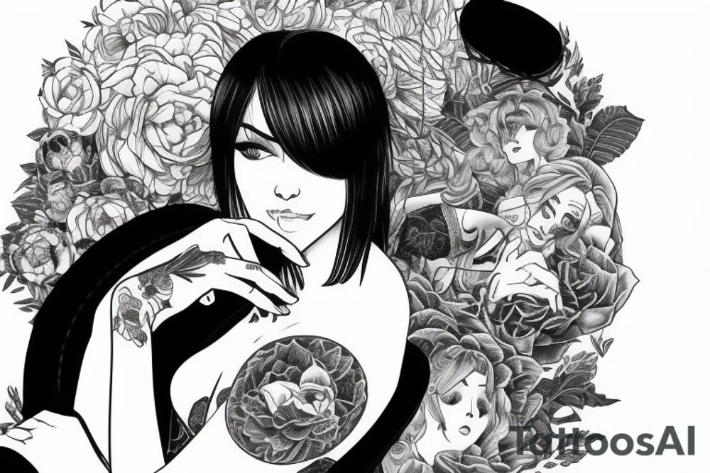 external view at a blonde boy sitting on air mattress with a brunette short hair very looking girl tattoo idea