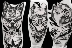 Fülle sleve with pokemon, rap music and a Wolf tattoo idea