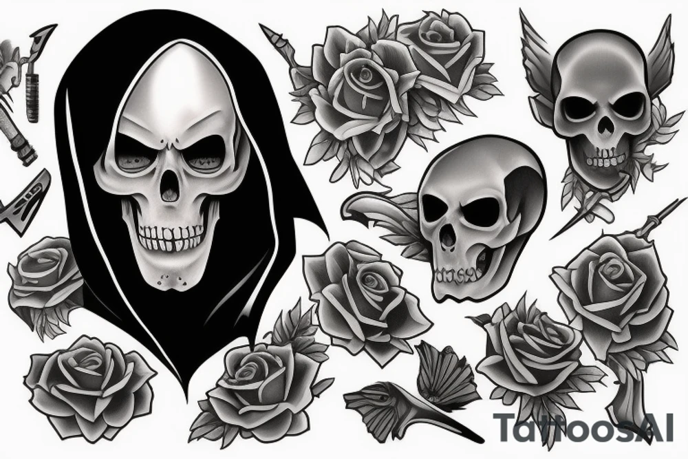 Grim reaper tattoo idea