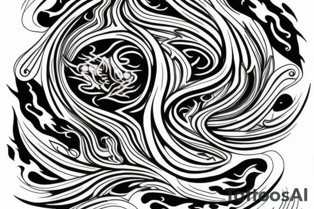 i want to get a tottoo on my back. ying and yang in the middle with signs of water, fire, warth and air tattoo idea