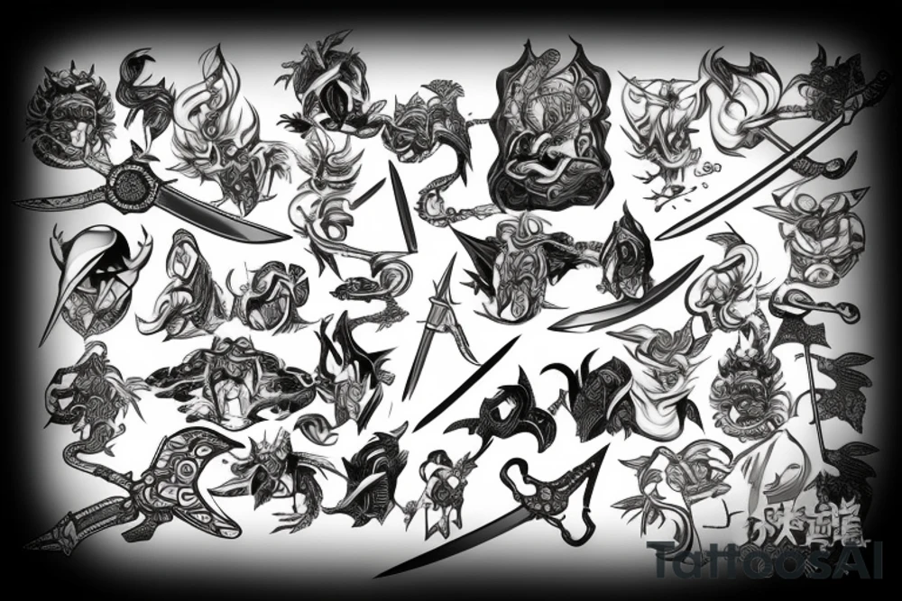 Sword in stone tattoo idea