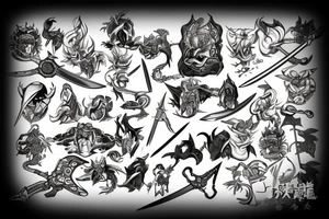 Sword in stone tattoo idea