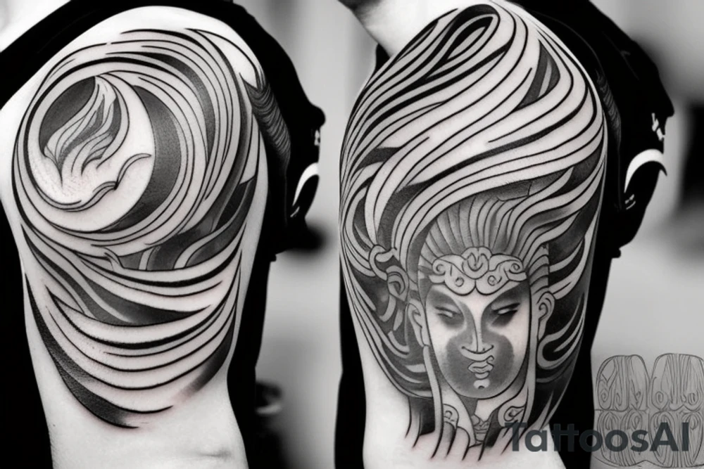 Yin and Yang 
Stoic
fighter tattoo idea