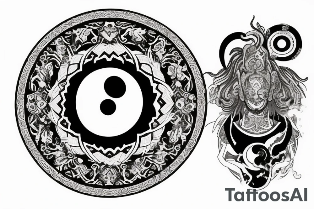Yin and Yang 
Stoic
fighter tattoo idea