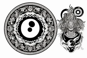 Yin and Yang 
Stoic
fighter tattoo idea