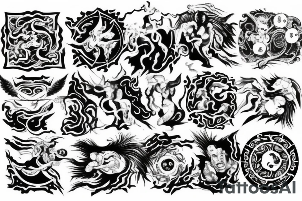 Yin and Yang 
Stoic
fighter tattoo idea