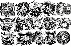 Yin and Yang 
Stoic
fighter tattoo idea