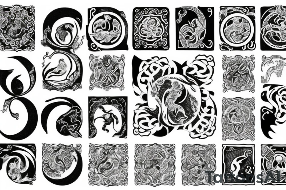 Yin and Yang 
Stoic tattoo idea