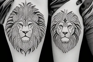 Lion, Khandha, Sikh, Hustle, Respect, Pisces tattoo idea