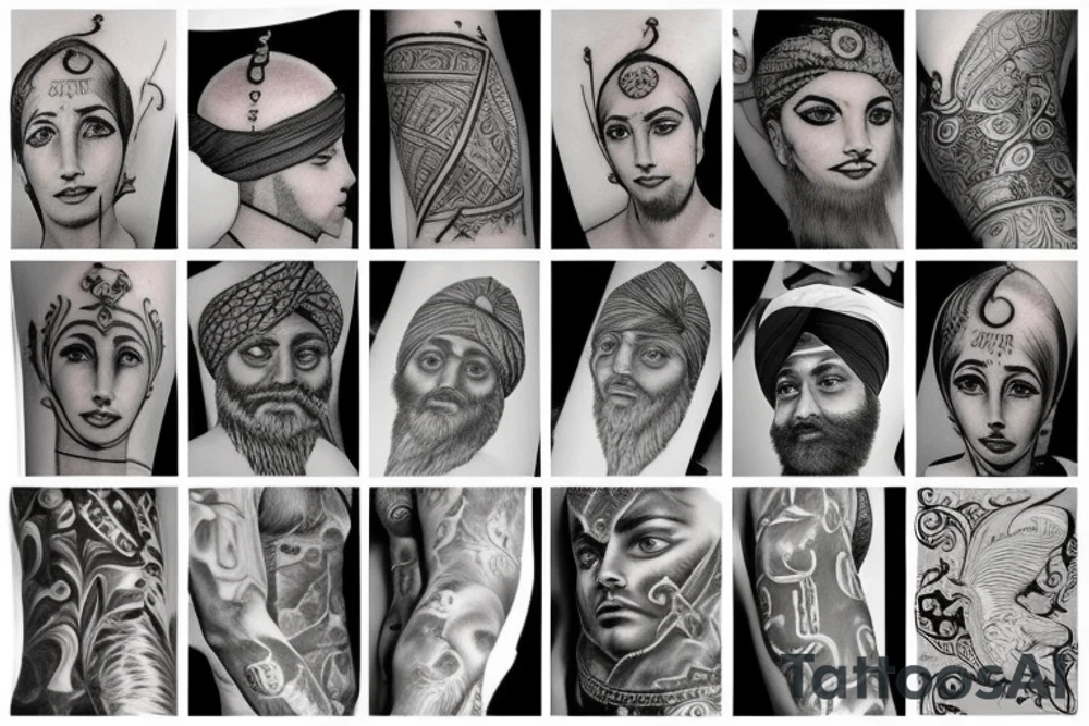 sikh tattoo tattoo idea