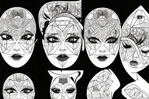 bipolar disorder
 face tattoo idea