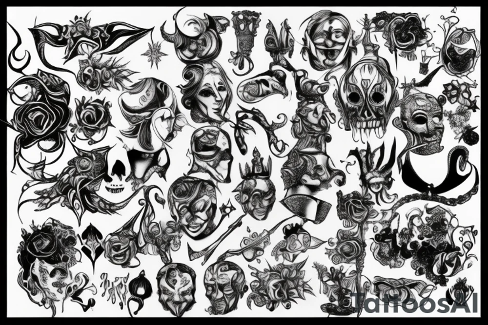 Jester's head tattoo idea