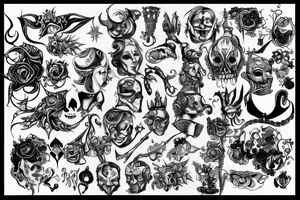 Jester's head tattoo idea