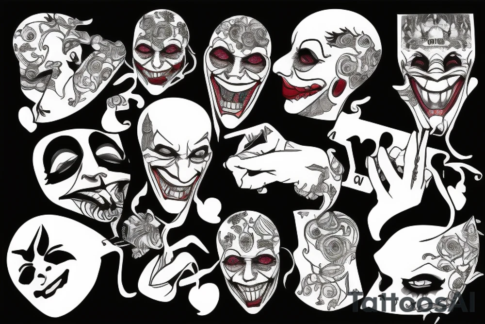 Joker's head tattoo idea