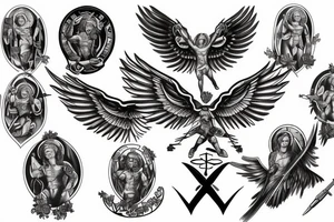 archangel michael tattoo idea