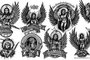 archangel michael tattoo idea