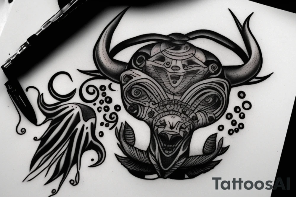 taurus and aliens tattoo idea