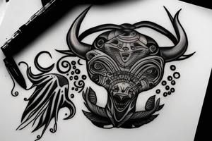 taurus and aliens tattoo idea