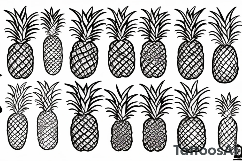 pineapple apartment tattoo idea