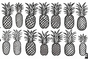pineapple apartment tattoo idea