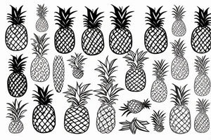 pineapple that's also a house tattoo idea