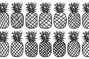 pineapple that's also a house tattoo idea