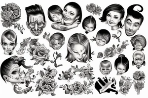 happy family tattoo idea