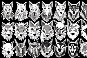 A scary wolf disguised as a sheep tattoo idea