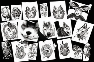 A scary wolf disguised as a sheep tattoo idea