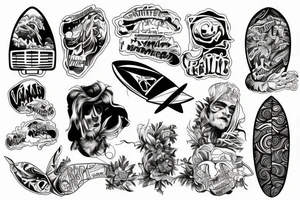 vantrip surfer tattoo tattoo idea