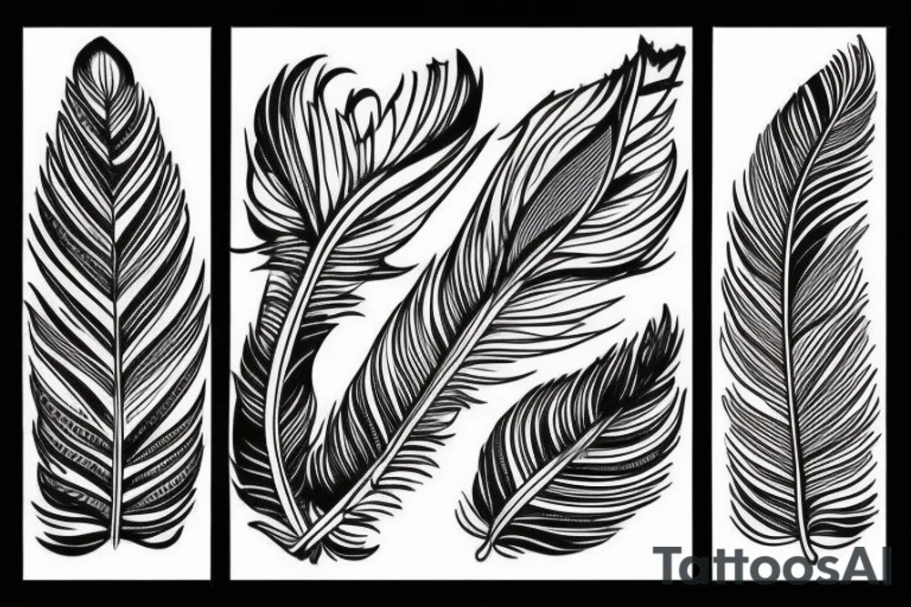 feathers tattoo idea